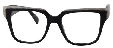 Afro Motif Women Eyeglasses: Kehinde - Black - SpecSMART Eye Clinic (Front View)